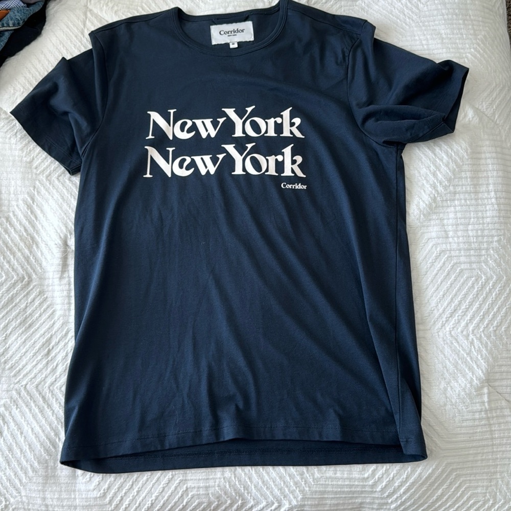 Corridor T Shirt, Size M NEVER WORN, Navy Blue